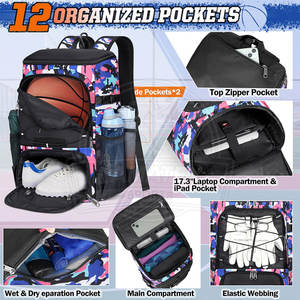 Bolsa de Baloncesto Ligera y Ecológica LAMATEX SPORTS con Gran Capacidad, Diseño Elegante con Impresión Personalizada, Alta Calidad - Product Image 2