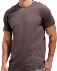 Crew Fitness T-shirts en tissu tricoté en coton lourd de qualité supérieure pour hommes, durabilité, confort avec logo brodé - Product Image 4