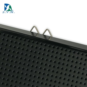 Black <b>Plastic</b> Square Portable Peg <b>Letter</b> Board with Aluminum Frame Wall-Mounted and Eco-Friendly for Store Use - Product Image 5
