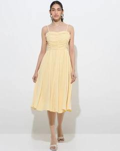 Robe d'été décontractée Boho sans manches pour femmes indiennes bloc de main imprimé coton tissé cadeau personnalisé taille naturelle en vente - Product Image 3