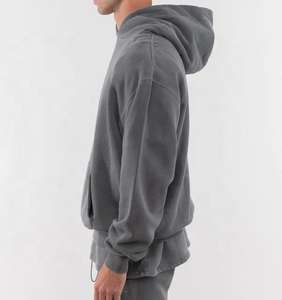 Sweats à capuche en coton personnalisés 450 GSM qualité supérieure sweats lourds prix usine sweats doux et chauds - Product Image 3