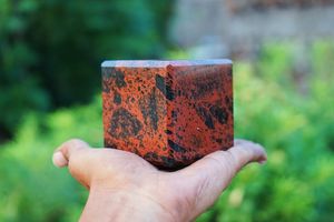 Cubo Mahagoniy rojo Cubo de piedras preciosas Geometría sagrada Piedra de cristal Propiedades geométricas metafísicas Mayorista - Product Image 2