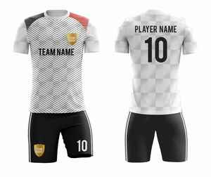 Maillots de football personnalisés 2026 |   Uniformes de football imprimés numériquement OEM |   Tenues respirantes légères à manches courtes et coupe ajustée - Product Image 4