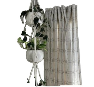 Minimalist Tassel Free Triple Plant Hanger Customized Macrame Plant Hanger for <b>Wall</b> and Window Decoration - Product Image 1