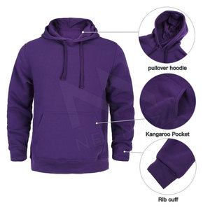 Ensemble de survêtements en molleton 100% coton pour hommes de haute qualité avec logo personnalisé Streetwear pantalon de survêtement uni à capuche grande taille - Product Image 3