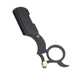 มีดโกนหนวดแบบตรงคุณภาพพรีเมียมสำหรับผู้ชาย ยี่ห้อ Best Black Barber  ใช้งานง่าย ตัดได้คมชัด  สำหรับการดูแลส่วนบุคคล - Product Image 1