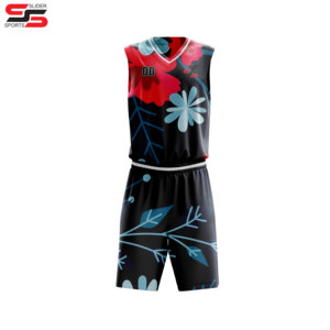Camiseta de baloncesto impresa de alta calidad con sublimación digital y uniforme de baloncesto de conjunto corto para ropa deportiva - Product Image 1