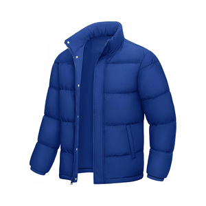 2025 Men's Winter <b>Warm</b> Street Wear High Street <b>Waterproof</b> Windproof Casual Insulated Puffer Jacket Stand Collar Zipper Closure - Product Image 4