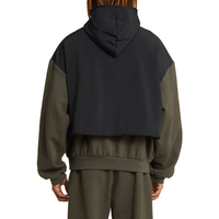 Nouveauté 2024 – Sweats à capuche personnalisés pour hommes, double couche, épaules tombantes, 100 % coton, hiver, effet délavé, coupe oversize