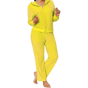 Conjunto Deportivo de 2 Piezas para Mujer, Talla Grande, con Capucha, para Invierno, Transpirable, Ligero, Pantalones Deportivos Sólidos, Colores Personalizados - Product Image 1