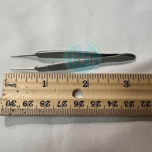 Pinzas Microcorneales de Acero Inoxidable con Dientes 1x2 para Cirugía Oftálmica - Product Image 6