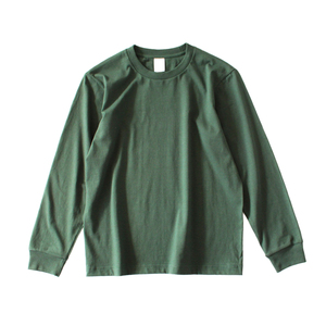 Camisetas transpirables para hombres Camisetas de manga larga de algodón orgánico para hombres Camisetas de manga larga sostenibles al por mayor para hombres - Product Image 1