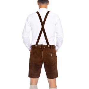 Nouveau 2025 personnalisé hommes véritable peau de vache daim cuir Lederhosen court allemand bavarois Oktoberfest Lederhosen court - Product Image 2