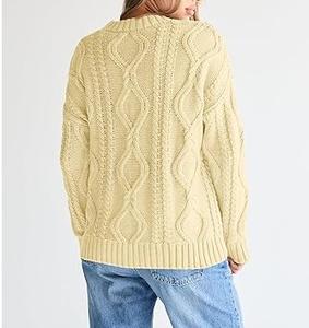 Vêtements décontractés à manches longues Slim Fit Cardigans surdimensionnés Logo avant Couleur unie Streetwear tricoté en cachemire robuste - Product Image 5