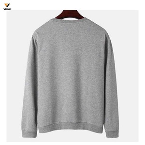 Sudadera de manga larga con cuello redondo de felpa francesa de alta calidad para hombre con impresión digital de logotipo personalizado para invierno - Product Image 2