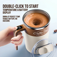 Mug isotherme intelligent Nicebuy en acier inoxydable 316 avec affichage de la température, 450 ml, tasse à café thermique portable, bouteille d'eau de voyage avec couvercle