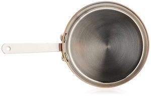 Wholesale <b>Stainless</b> <b>Steel</b> Mini Sauce <b>Pan</b> with Long Handle Copper-Plated Sauce <b>Pot</b> for Hotel & Home Kitchen Use OEM Bulk Exporter - Product Image 3