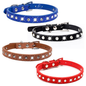 Collare Regolabile di Lusso per Animali Domestici, in Lega con Strass, Ricaricabile, Elegante per Gatti e Cani, Stile Western alla Moda - Product Image 1