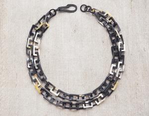 Collier de luxe en corne de buffle fait à la main, bijoux naturels et durables pour femmes, haute qualité - Product Image 2