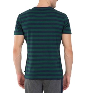 Vente en gros personnalisée T-shirt 100% coton pour homme T-shirt jaune uni vierge Logo imprimé personnalisé doublure sur le devant T-shirt homme uni en coton - Product Image 3