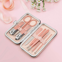 Ensemble luxueux de coupe-ongles en acier inoxydable pour manucure et pédicure Salon utilisation de beauté boîte emballage Kit de pédicure à vendre