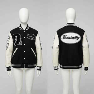 Veste universitaire en laine brodée personnalisée Vestes Letterman rétro Vestes Varsity style streetwear de baseball - Product Image 6