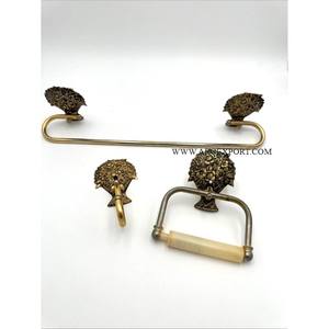 Stylish American Style Metal Brown Color <b>Towel</b> Paper Holder for Home Kitchen Tabletop Decoration Multi-purpose Standing Tissue - Product Image 3