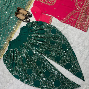 Costume Kurta Palazzo ethnique indien pour femmes Fabricant indien Export Dernier OEM Kurti à vendre Meilleurs prix - Product Image 1