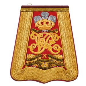 The 14th King Hussares SABECTACHE 1861-1902 BOLSO DE CUERO BORDADO A MANO LANA CLOTGH French Sabretache - Product Image 2