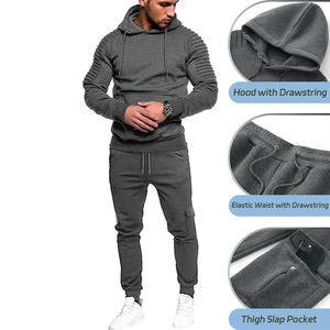 Chándales Cargo para Hombre Adulto, Ropa Deportiva para Correr y Entrenar, Trajes Deportivos Grises de Manga Larga, Chándal Cargo Extra Grande - Product Image 3
