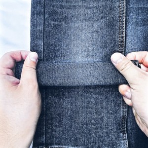 99% algodón 1% elastano cinco bolsillos 71/72 "Alta densidad mayor contracción 10,2 oz tela vaquera tejida en varias texturas