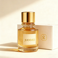 Botol Parfum Silinder Kontemporer Berkualitas Tinggi OEM 50ml Desain Dasar Tebal Botol Parfum Kosmetik Kaca Kosong 100ml