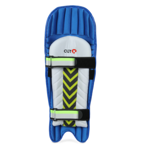 Protège-tibias de cricket moulés pour hommes et jeunes, taille unique, bleu, emballage en boîte - Product Image 3