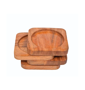 Luxury Handmade Wood <b>Coaster</b> Set-Eco-Friendly Reusable Decorative <b>Drink</b> <b>Coasters</b> with Custom Logo and Engraving - Product Image 2