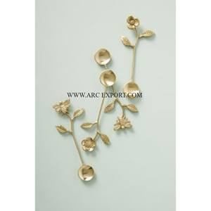 ชุดช้อนส้อมบนโต๊ะอลูมิเนียมสีทองแบบมาตรฐานชุดรับประทานอาหารสำหรับร้านอาหารและโรงแรม - Product Image 6