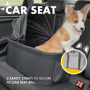 Cochecito de diseño para mascotas con mango suave, agarre cómodo y freno de pie trasero para un transporte seguro, de diseño de la marca de la - Product Image 4