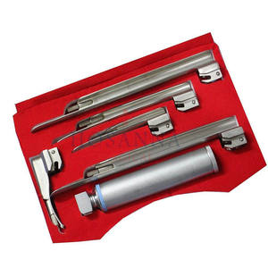 Laryngoscope vidéo portable chirurgical Hosanna Intubation facile Ensemble d'instruments réutilisables Source d'alimentation manuelle en acier - Product Image 2