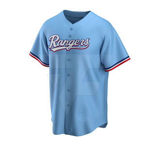 Services OEM Maillot de baseball 100 % polyester respirant, écologique, antibactérien, sans manches, vêtement de sport imprimé par transfert thermique - Product Image 4
