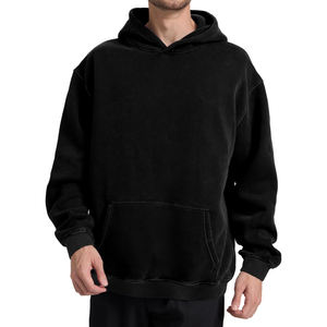 Sweat-shirt tendance et confortable personnalisable de haute qualité pour homme Service OEM Sweat à capuche vieilli - Product Image 2