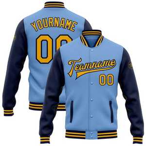Chaqueta universitaria de cuerpo de lana Ropa de abrigo de estilo de béisbol con manga de cuero personalizada para eventos de clubes de equipos y ropa de moda Diseño OEM - Product Image 6