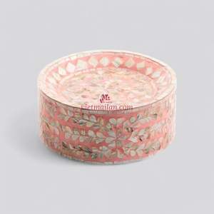 Base para Pastel de Nácar, Artesanía Hecha a Mano para Exhibir Pasteles y Postres, de Vietnam - Product Image 3