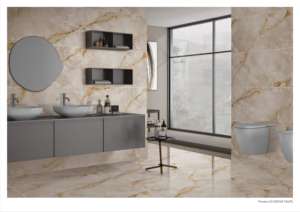 Carreaux en porcelaine CINOVA TAUPE 600X1200, aspect moderne, finition brillante - Product Image 3