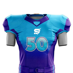 Uniforme de Fútbol Americano de Manga Corta, Talla Grande, Ajuste Equilibrado, Transpirable, con Tela Elástica y de Larga Duración - Product Image 3