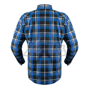 Chemises de travail en coton à manches longues OEM Chemise en flanelle personnalisée pour hommes Chemise décontractée à carreaux chaude - Product Image 3