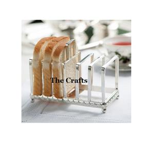 Soporte para tostadas de pan de acero inoxidable al por mayor con estante para tostadas de desayuno de calidad de lujo para uso en cocina y mesa - Product Image 2