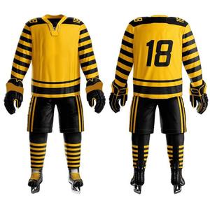Nouveaux ensembles confortables de vêtements de sport d'uniforme de hockey sur glace d'adultes avec l'impression de sublimation - Product Image 6