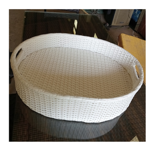 Bandeja flotante de plástico de ratán 100% para uso en piscina, desayuno en piscina con, bandeja de desayuno de bebidas de piscina de ratán de 99 GD - Product Image 1