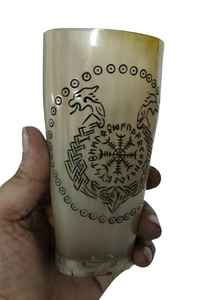 Cuerno para beber vikingo hecho a mano, el barco personalizado definitivo para disfrutar de Mead Ale y fiestas épicas - Product Image 2