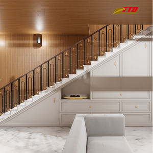 Rampes d'escalier intérieures élégantes en fer et mains courantes qui offrent sécurité, soutien et beauté intemporelle pour chaque type d'escalier - Product Image 4