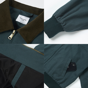 OEM Custom logo 2024 Men's <b>Canvas</b> <b>Jacket</b> Vintage Casual Workwear <b>Jackets</b> Custom <b>Canvas</b> Corduroy Neck Men Work <b>Jacket</b> - Product Image 3